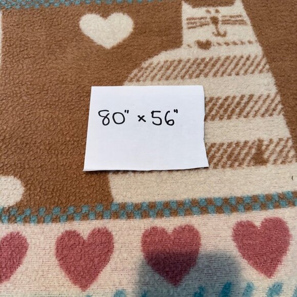 VTG VUTEKS 1987 Pat Meyers Blanket Throw Yugoslavia Virgin Acrylic Pile 60"x80" - Picture 7 of 7